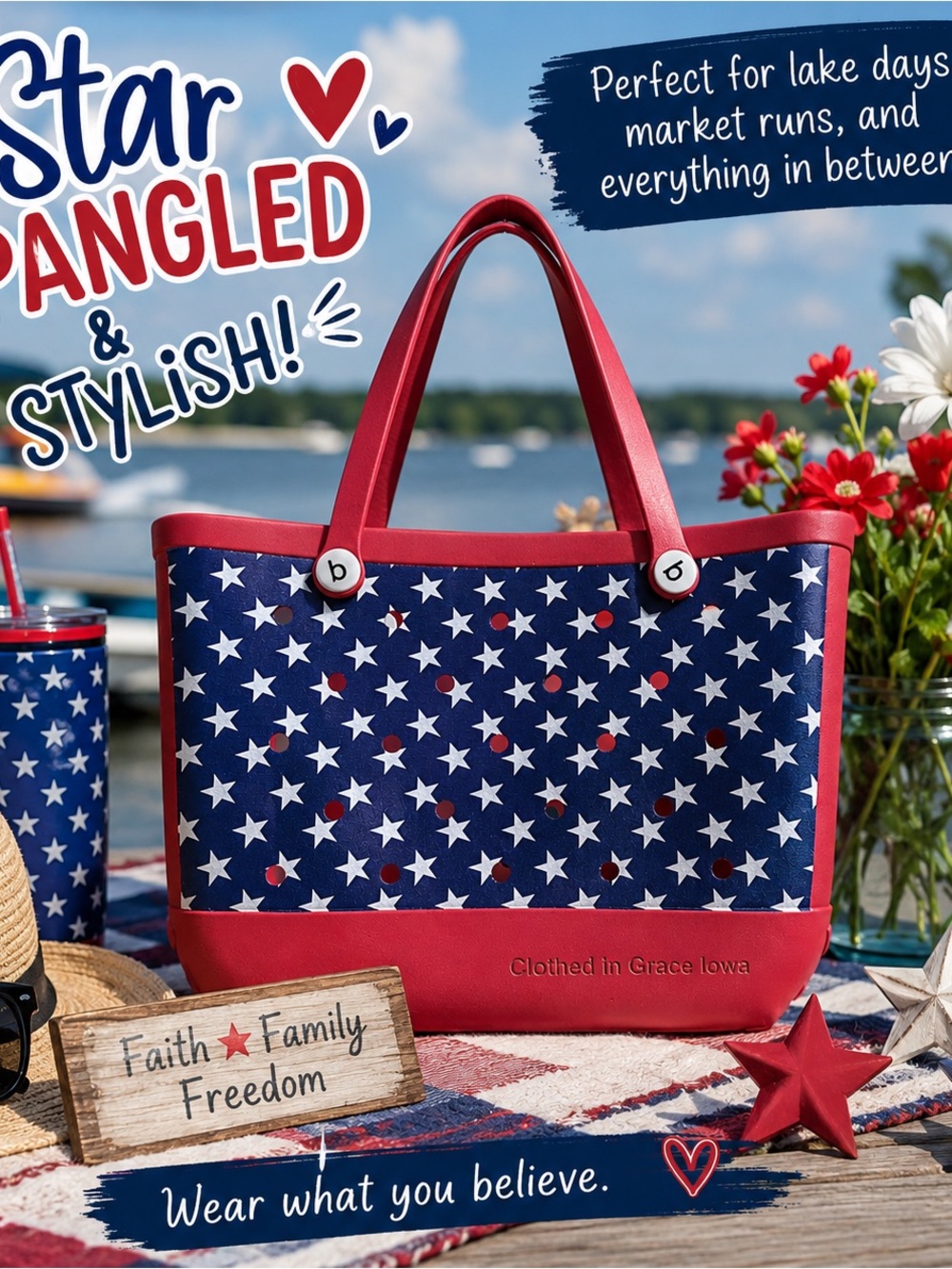 Forever Stars Large Tote